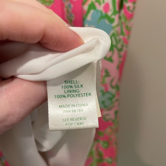 Lilly Pulitzer pink floral dress small - Picture 3 of 4